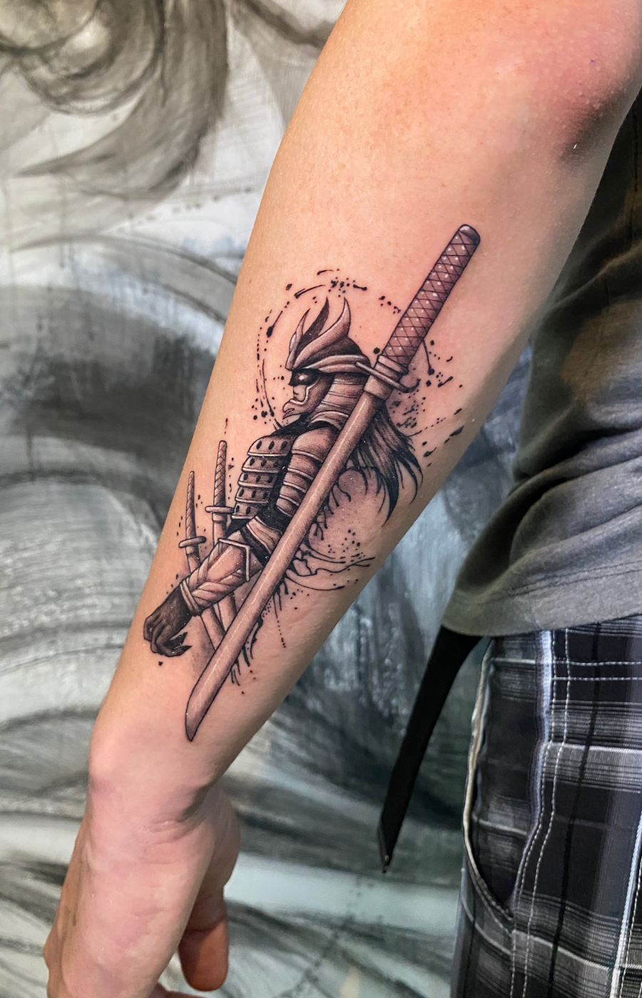 Samurai Schwert Tattoo